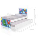 Ver imagem 2 de Bi Cama Juvenil Zap com Cabeceira Fundo do Mar Peixinhos