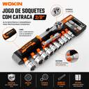 Ver imagem 4 de Conjunto de Ferramenta Cabo Catraca Soquete 3/8" 12 Peças - Wokin