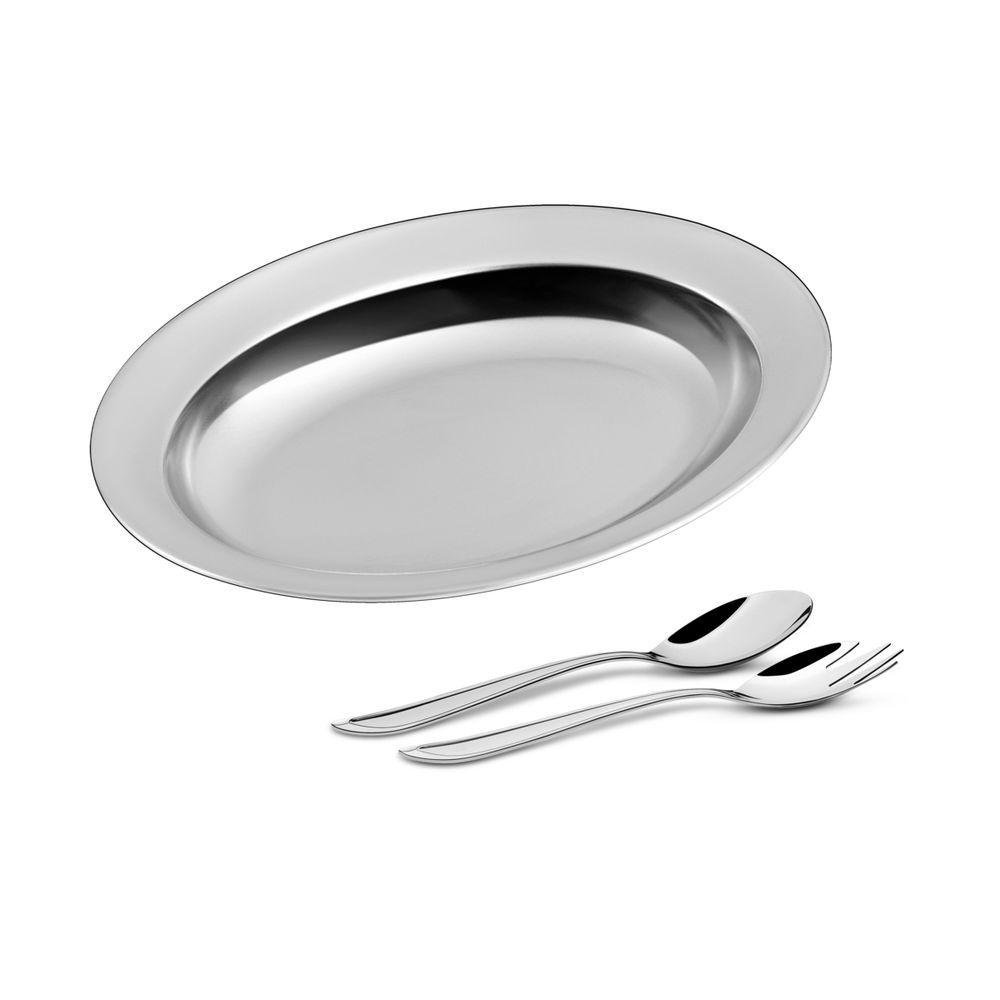 Kit para Salada Tramontina Buena em Aço Inox 3 Peças