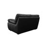 Conjunto Sofá de Couro Marselha 3 e 2 Lugares Preto Pigmentado - Mempra - 5