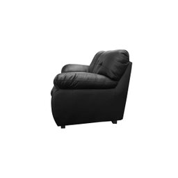 Conjunto Sofá de Couro Marselha 3 e 2 Lugares Preto Pigmentado - Mempra - 6
