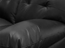 Ver imagem 7 de Conjunto Sofá de Couro Marselha 3 e 2 Lugares Preto Pigmentado - Mempra