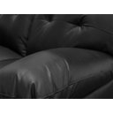 Ver imagem 7 de Conjunto Sofá de Couro Marselha 3 e 2 Lugares Preto Pigmentado - Mempra