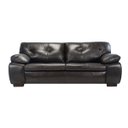 Ver imagem 1 de Sofá de Couro Marselha 3 Lugares Preto Iguana - Mempra