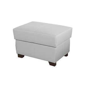 Puff de Couro Mp-02- Branco