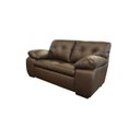 Ver imagem 2 de Sofá de Couro Marselha 2 Lugares Marrom Pigmentado - Mempra