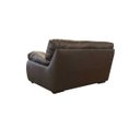 Ver imagem 4 de Sofá de Couro Marselha 2 Lugares Marrom Pigmentado - Mempra