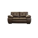 Ver imagem 1 de Sofá de Couro Marselha 2 Lugares Marrom Pigmentado - Mempra