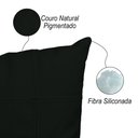 Ver imagem 2 de Almofada Decorativa de Couro Legítimo 50x50cm Bella Verde - Mozzelar