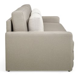 Sofá-Cama Herval Aurora, com Colchão de Casal, 2 Lugares, Linho Bege Areia - 5