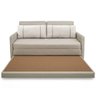 Sofá-Cama Herval Aurora, com Colchão de Casal, 2 Lugares, Linho Bege Areia - 3