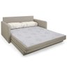Sofá-Cama Herval Aurora, com Colchão de Casal, 2 Lugares, Linho Bege Areia - 2