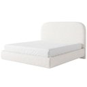 Ver imagem 2 de Cama Queen Flutuante com Cabeceira 160cm Aura W01 Bouclê Cru - Lyam Decor