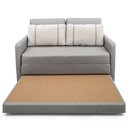 Ver mais imagens de Sofá Cama Casal 2 Lugares Herval Aurora Linho Premium 146x194x75cm