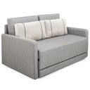 Ver imagem 4 de Sofá Cama Casal 2 Lugares Herval Aurora Linho Premium 146x194x75cm