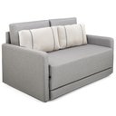 Ver imagem 4 de Sofá Cama Casal 2 Lugares Herval Aurora Linho Premium 146x194x75cm