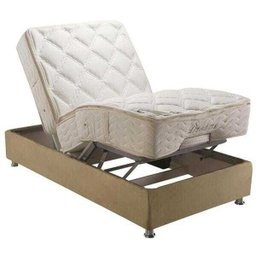 Cama Box Motorizada Solteiro Herval, Molas Ensacadas, 63x101x203cm - 4 Cama Box Motorizada Solteiro Herval, Molas Ensacadas, 63x101x203cm - 4