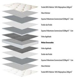 Cama Box Motorizada Solteiro Herval, Molas Ensacadas, 63x101x203cm - 2 Cama Box Motorizada Solteiro Herval, Molas Ensacadas, 63x101x203cm - 2