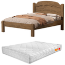 Ver imagem 1 de Cama Casal Laís Padrão 100% Mdf Colchão Casal 138x188 D33:castanho