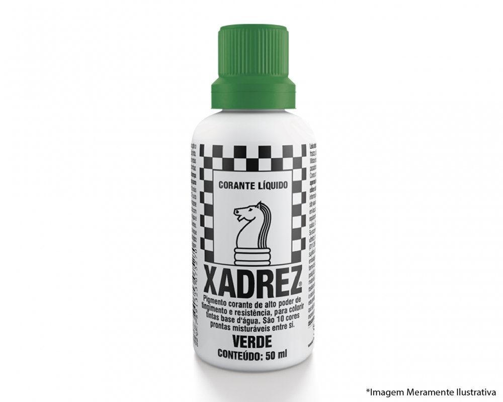 Corante Liq Xadrez Extra 50ml Verde C/12pcs