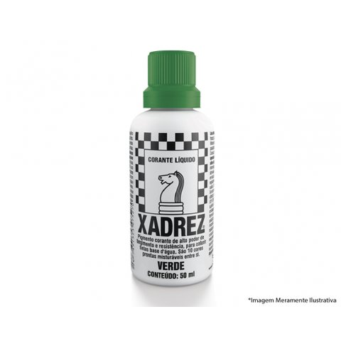 Corante Liq Xadrez Extra 50ml Verde C/12pcs