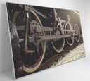 Ver imagem 4 de Quadro Rodas Trem Clássico - 120x80 Cm - Adesivo Fotográfico