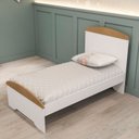 Ver imagem 6 de Quarto de Bebê Completo Berço Eloa 3 em 1 e Guarda-Roupa 3 Portas Hellen Branco/Betula