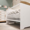 Ver imagem 5 de Quarto de Bebê Completo Berço Eloa 3 em 1 e Guarda-Roupa 3 Portas Hellen Branco/Betula