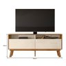 Rack Bancada Olinda 160cm Amêndoa/off White para Tv até 65” - Mobler - 4