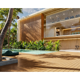 Deck Régua em Wpc Cor Teca 0,406m² (2,90m X 14cm) - 9