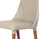 Ver imagem 2 de Conjunto de Jantar Mesa Retangular com Vidro Avena 6 Cadeiras Lara - Canella c/ PU Off White
