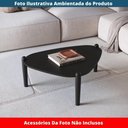 Ver imagem 4 de Mesa de Centro Orgânica Artesano 85 Cm (largura) em Mdp Nero (preto) e Pés em Madeira Maciça