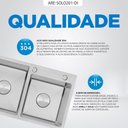 Ver mais imagens de Kit Cuba Dupla Dosador E Válvulas E Escorredor E Tampas