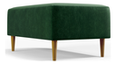 Ver imagem 3 de Puff Bela Manu Decor Madri Pés Palito Couríssimo Verde Musgo