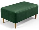 Ver imagem 1 de Puff Bela Manu Decor Madri Pés Palito Couríssimo Verde Musgo