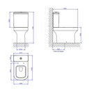Ver imagem 2 de Bacia P/ Caixa Acoplada Piano Ebano Fosco P.330.94