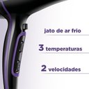 Ver imagem 4 de Secador de Cabelo Mondial Black Purple com Tourmaline Íon 2000w Preto/roxo 220v - Scn-01