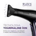Ver imagem 2 de Secador de Cabelo Mondial Black Purple com Tourmaline Íon 2000w Preto/roxo 220v - Scn-01