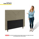 Ver imagem 3 de Cabeceira Cama Box Casal Viena 140cm Suede Bege - Abmaza