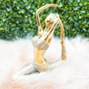 Ver imagem 4 de Bailarina Decorativa Enfeite Escultura Menina Elegante Luxo Objeto Decorativo Estatueta Sala Estar Q