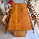 Ver imagem 5 de Mesa de Jantar Rústico Elegante - Madeira Maciça Pequiá - Borda Orgânica