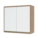 Ver imagem 1 de Armário Aéreo 80 Cm 2 Portas de Abrir 1 Prateleira Mel Luciane Móveis