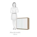 Ver imagem 3 de Armário Aéreo 80 Cm 2 Portas de Abrir 1 Prateleira Mel Luciane Móveis