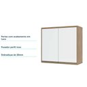 Ver imagem 5 de Armário Aéreo 80 Cm 2 Portas de Abrir 1 Prateleira Mel Luciane Móveis