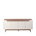 Ver imagem 2 de Buffet 4 Portas 2 Prateleiras Pulse 180 cm - Canella c/ Off White Fosco