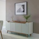 Ver imagem 1 de Buffet 4 Portas 2 Prateleiras Pulse 180 cm - Canella c/ Off White Fosco
