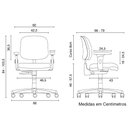 Ver mais imagens de Cadeira Cavaletti Start 4103 Executiva Giratória SRE