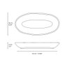 CONJUNTO C/ 4 TRAVESSAS OVAL FUNDA GRANDE ORGÂNICO BREEZE 32x16 cm - 6