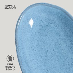 CONJUNTO C/ 4 TRAVESSAS OVAL FUNDA GRANDE ORGÂNICO BREEZE 32x16 cm - 5