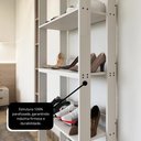 Ver imagem 7 de Sapateira Multiuso para Calçados 5 Andares Organizador Mdp 15mm Branco Branco